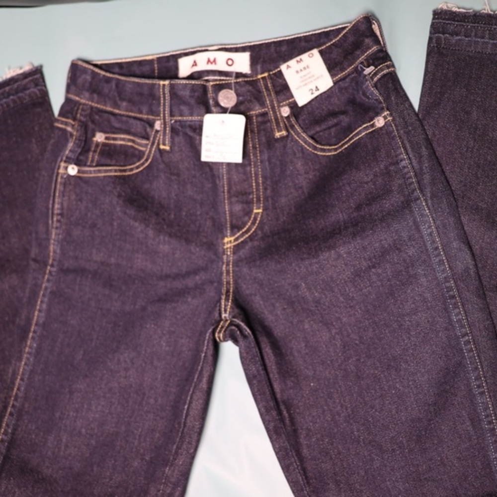 AMO Babe high-rise slim fit women’s denim jeans, size 24